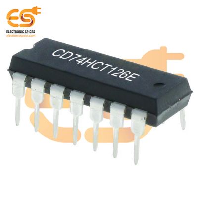 CD74HCT126E Buffer Non-Inverting Logic IC 4-Element 1 Bit per Element 3-State Output 14-PDIP